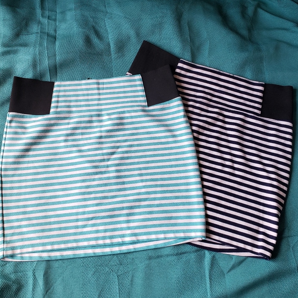 Striped Body Con Skirt Bundle